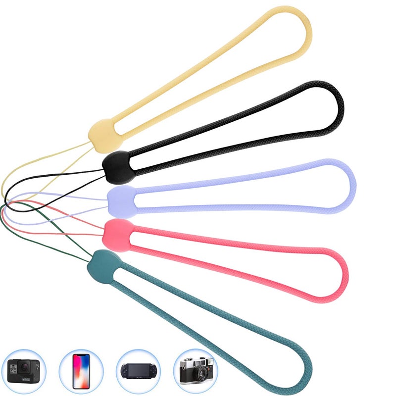 YOUOWO Short Small Wrist Lanyards 5 Pcs Straps Hand Lanyard Silicone Rubber Charms,For CellPhone Pen Umbrella Water Cup Kettle Camera USB Thumb Drives Keys - Image 5